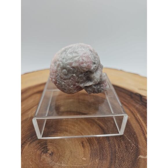 Pink Opal &Fluorite Skulls. .60lb 49mm - Picture 6 of 16